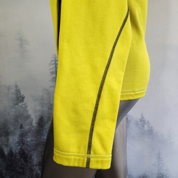 REI Yellow Long Sleeve Mock Neck Running Jacket | Women's Small - Picture 9 of 15